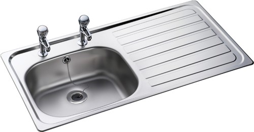 Leisure Sink Lexin 1.0B Kitchen Sink Right Hand - G66600