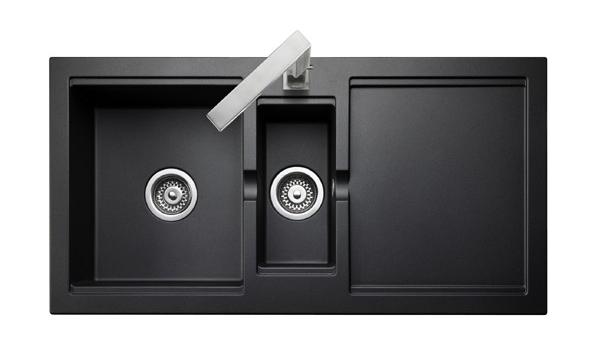 Rangemaster Cubix Reversible 1.5B Kitchen Sink Black- G73086