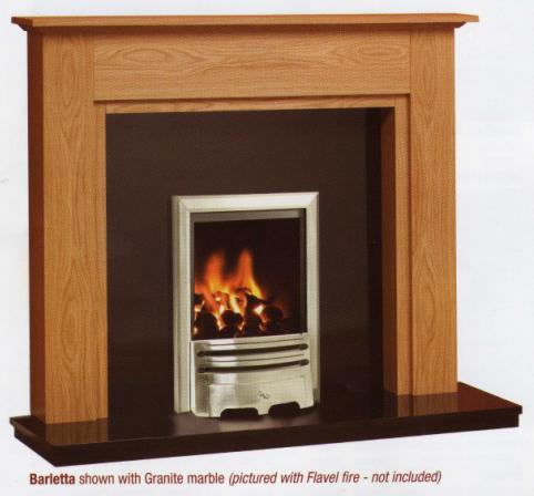 GB Mantels (Fire Surround ONLY) - Barletta Solid Oak Mantel