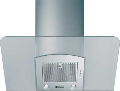 HDF92 90cm Chimney Hood with Angled Glass