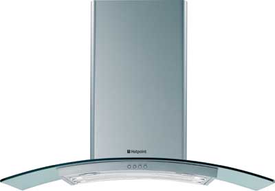 HTC92 90cm Chimney Hood with Curved Glass