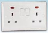 13 Amp 2 Gang Switched Socket - IC9000N