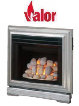 Valor Icon 2 Pebble Inset Gas Fire - Siver - 109826SR - DISCONTINUED 