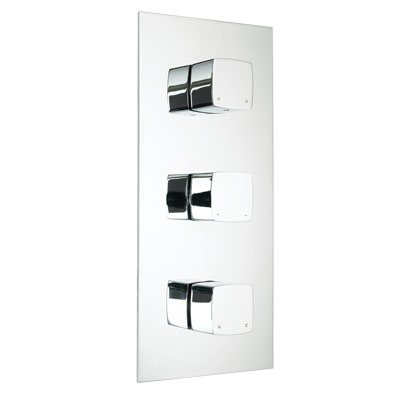 Bristan JS2 Thermostatic Recessed Shower Valve with Diverter and Stopcock - JS2 SHC3DIV C - JS2SHC3DIVC - DISCONTINUED 