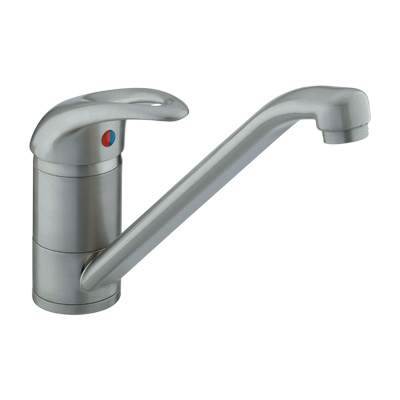 Bristan Java Single Flow Monobloc Sink Mixer Brushed Steel - J SFSNK ST - JSFSNKST