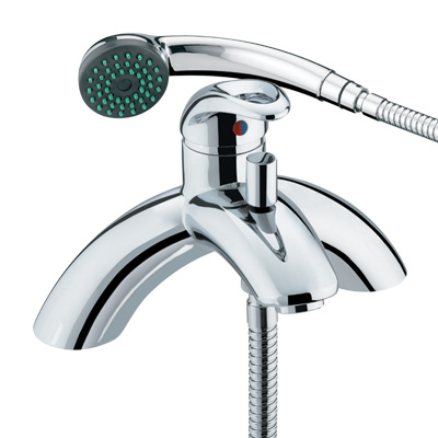 Bristan Java Single Lever Pillar Bath Shower Mixer - J SLPBSM C - JSLPBSMC