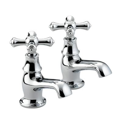 Bristan Colonial Basin Taps Chrome Plated - K 1/2 C  - K1/2C