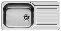 Pyramis Space Mini 1B 1D 1TH Right Hand Kitchen Sink - K44