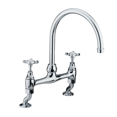 Bristan 1901 Bridge Sink Mixer Chrome Plated - N DSM C - NDSMC