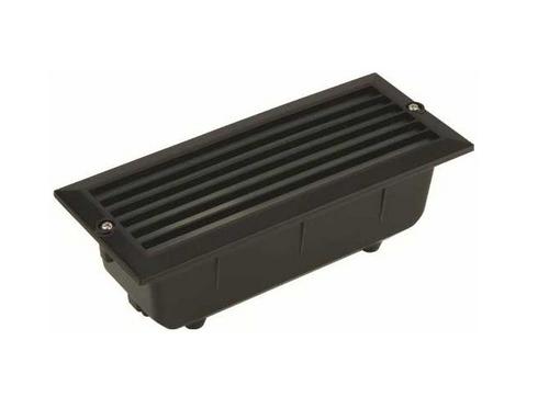 Bricklight Unit Low Energy Black Cover Louvered- PLBL01