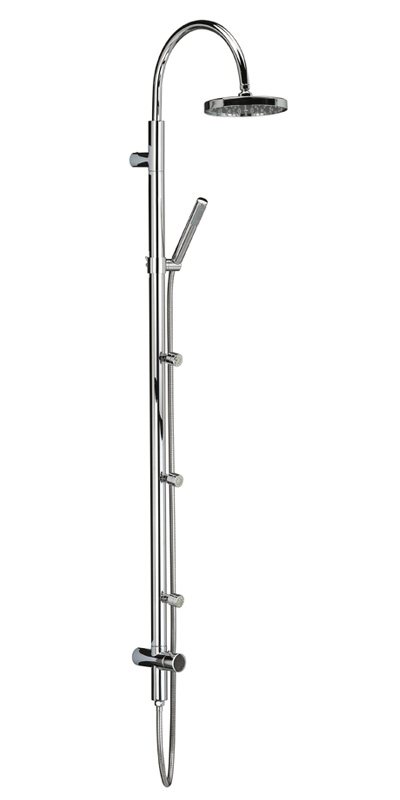 Bristan Prism Shower Pole With Integral Divertor to Handset & Body Jets - PM SPJ C - PMSPJC - DISCONTINUED 
