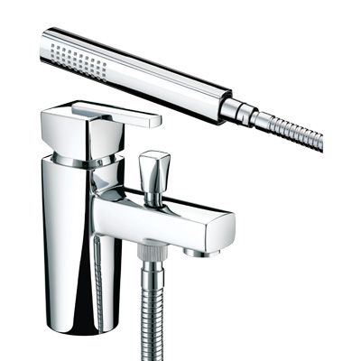 Bristan Qube One Hole Bath Shower Mixer - QU 1HBSM C - QU1HBSMC - DISCONTINUED