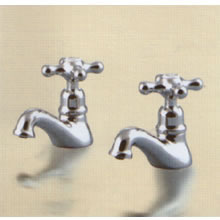 Hathaway 1/2 inch Basin Pillar Taps Pair CP - DISCONTINUED - C28840 - S7035AA