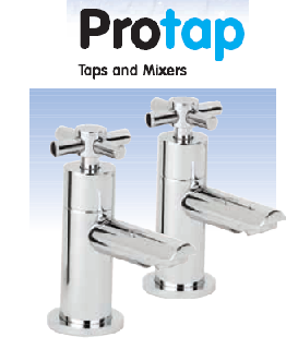 Protap Series c Bath Pillar Taps - 298024CP - DISCONTINUED