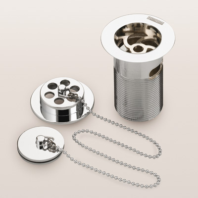 Bristan Luxury Bath Waste Chrome with Brass Plug - W BTH6 C - WBTH6C - DISCONTINUED 