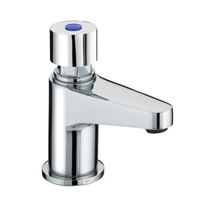 Bristan Self Closing Single Pillar Basin Tap (with flow regulator) - Z DUS 1/2 C - ZDUS1/2C