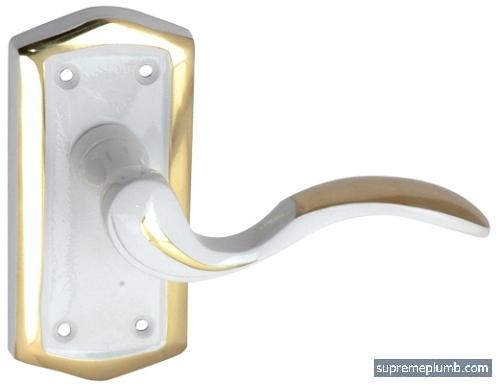 Consort Short Latch -  White-Gold