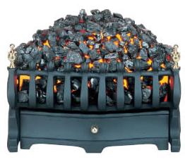 Burley Halstead Black Electric Fire - 143543BK - DISCONTINUED 