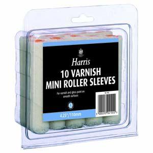 Harris Mini Roller Sleeves 10 pack - Varnish - 4102