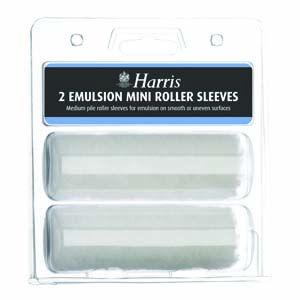 Harris Mini Roller Sleeves 2 pack - Emulsion - 4147