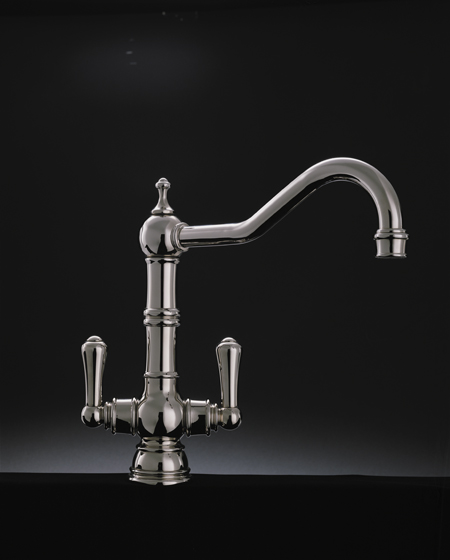 Picardie Monobloc Sink Mixer With Lever Handle Pewter C12314