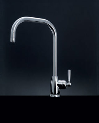 Mimas Single Lever Sink Mixer With U Spout Pewter C12347