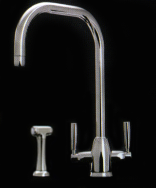 Oberon Monoblock Sink Mixer With U Spout and Rinse CH C12363