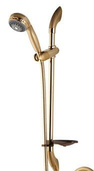 Aqualisa Turbostream Adjustable Height Shower kit in Gold