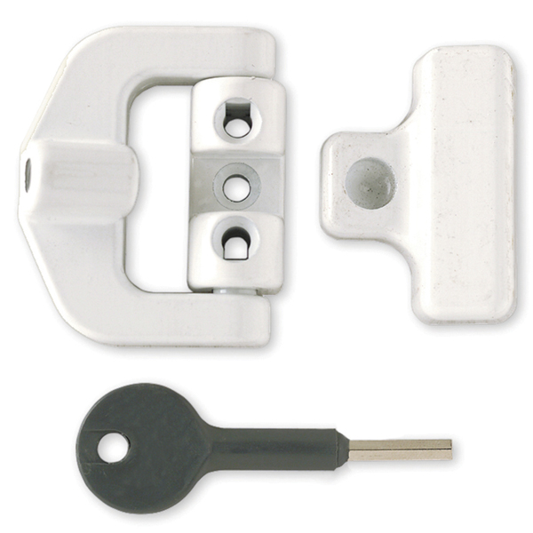 ERA 903-12 Window Swing Lock 1 Key White 2 Locks