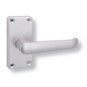 UNION 681 Swallow Plate Mounted Lever Furniture - Anodised Silver Lever Latch Visi - 2495 