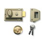 YALE 77 & 706 Non-Deadlocking Traditional Nightlatch - 60mm Polished Brass Boxed - 77 
