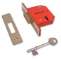 Worral 8852 5 Lever Deadlock - 75mm Polished Brass KD Boxed - 8852 
