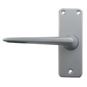 UNION 644 Teal Plate Mounted Lever Furniture - Anodised Silver Short Lever Latch - 3916 