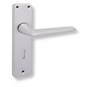 UNION 644 Teal Plate Mounted Lever Furniture - Anodised Silver Lever Lock - 3920 
