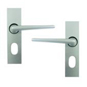 UNION 643 Raven Plate Mounted Lever Furniture - Anodised Silver Oval Lever Lock - 643462 