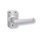 UNION 680 Martin Plate Mounted Lever Furniture - Anodised Silver Short Lever Latch - 3979 