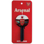 ASEC Football Key Blank 6 Pin Universal Section - Arsenal - AS10076 