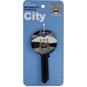 ASEC Football Key Blank 6 Pin Universal Section - Manchester City - AS10084 