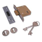 ASEC 5 Lever Deadlock - 64mm Polished Brass KD Boxed - AS1017 