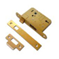 ASEC Upright Full Case Mortice Latch - 76mm Polished Brass - AS1067 