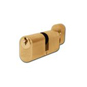 ASEC 6-Pin Oval K&T Cylinder - 2 Bitted - 70mm - 35/K35 Polished Brass 1 Bit - AS1341 