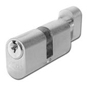 ASEC 6-Pin Oval K&T Cylinder - 2 Bitted - 80mm - 40/K40 Nickel Plated 1 Bit - AS1343 