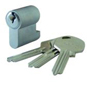 ASEC 6-Pin Padlock Insert - 2 Bitted - Nickel Plated 1 Bit - AS1380 