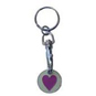 ASEC Trolley Token Key Ring - Heart - AS622 