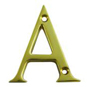 ASEC Metal Letters - 50mm Polished Brass "A" - AS3570 