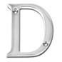 ASEC Metal Letters - 50mm Chrome Plated "D" - AS3577 