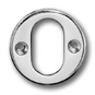 ASEC 45mm Front Fix Escutcheon - Chrome Plated Oval Visi - AS3586 