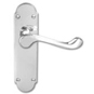 ASEC Oakley Plate Mounted Lever Furniture - Chrome Plated Lever Latch Visi - AS3591 