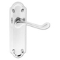 ASEC Ashstead Plate Mounted Lever Furniture - Chrome Plated Long Plate Lever Latch Visi - AS3603 