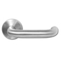 ASEC Stainless Steel Round Rose Lever Furniture - Satin Stainless Steel Straight - AS4501 